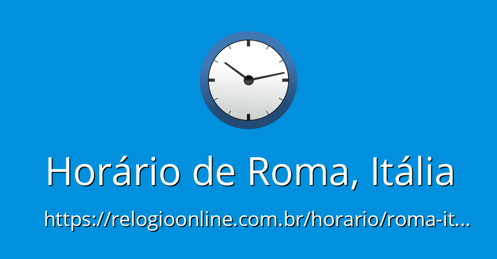 Horário de Roma, Itália