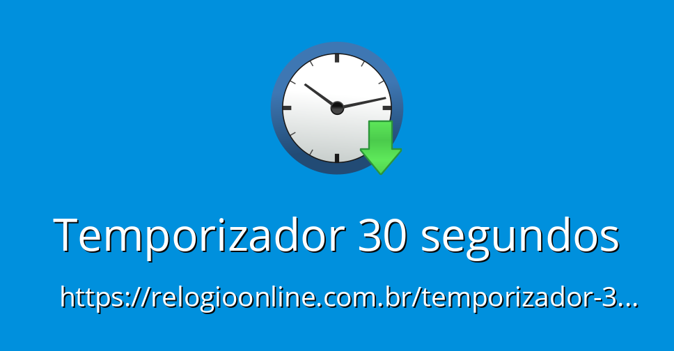 Temporizador 30 segundos - Temporizador online (timer)