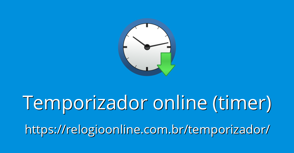 Temporizador online (timer) - RelogioOnline.com.br