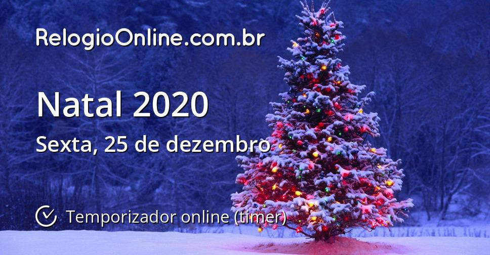 Natal 2020 - Temporizador online (timer) 